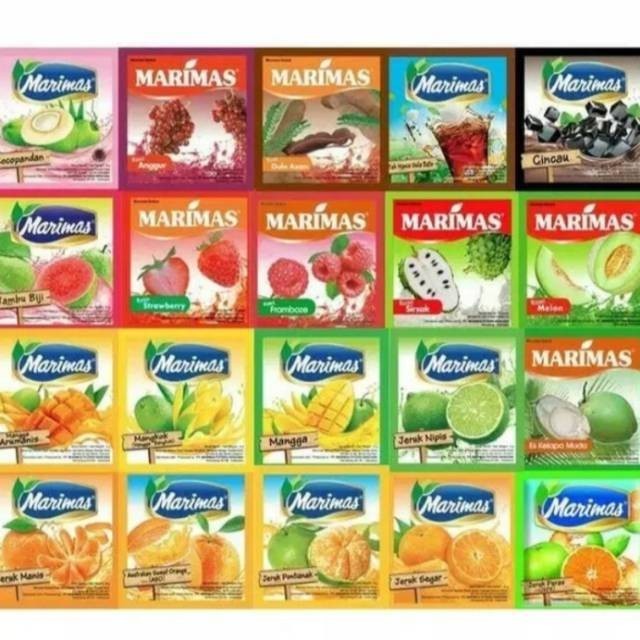 

Marimas jeruk manis 1 Renceng isi 10 Sachet @ 8 gram / varian lain