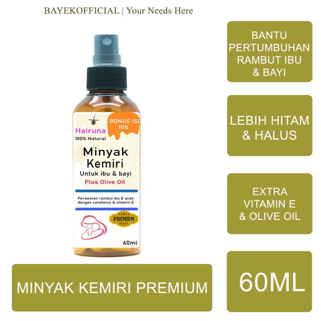 Minyak Kemiri Bayi Penumbuh Rambut Bayi Minyak Rambut Bayi Penumbuh Rambut Anak Minyak Rambut Kemiri