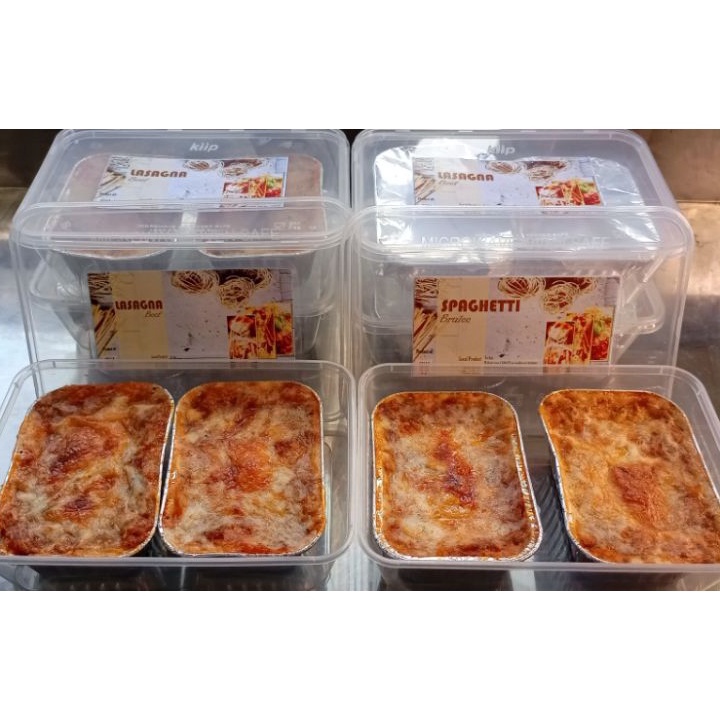 

D2289 Lasagna frozen isi 2 cups Macaroni schotel frozen Spaghetti spaghetty brulee frozenklapetart