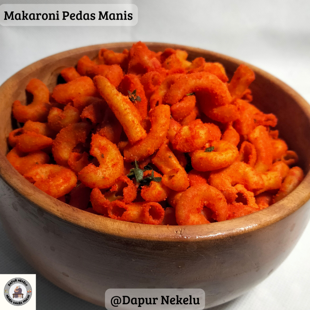 

Makaroni Pedas Manis Garing Kriuk Gurih Cemilan Kriuk | Nekelu