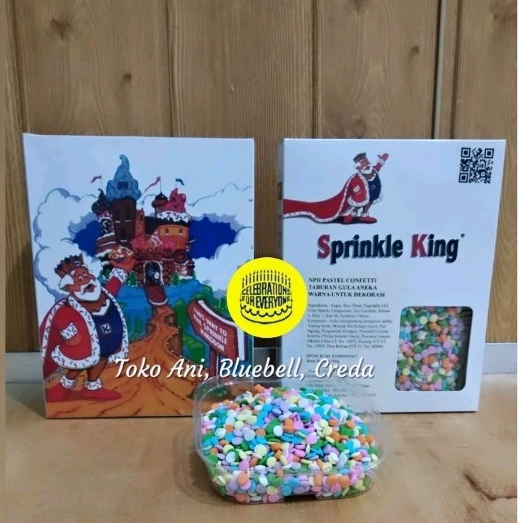 

Sprinkle Confetti Quins Pastel Color, Pack 500gr / Sprinkle bentuk bulat pipih ( 068-CC44 )