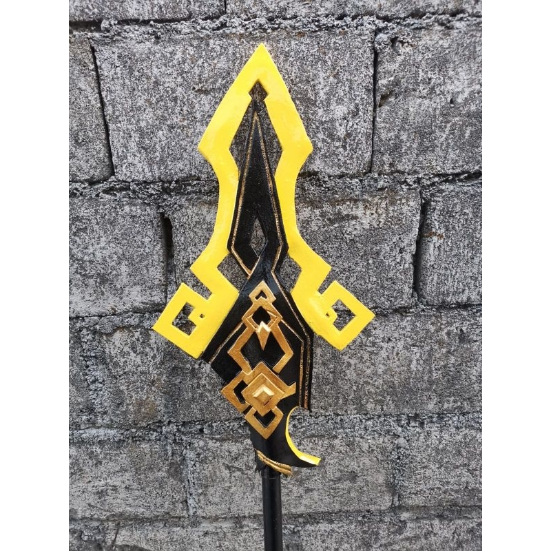 vortex vanquisher Weapon Zhongli genshin impact cosplay prop