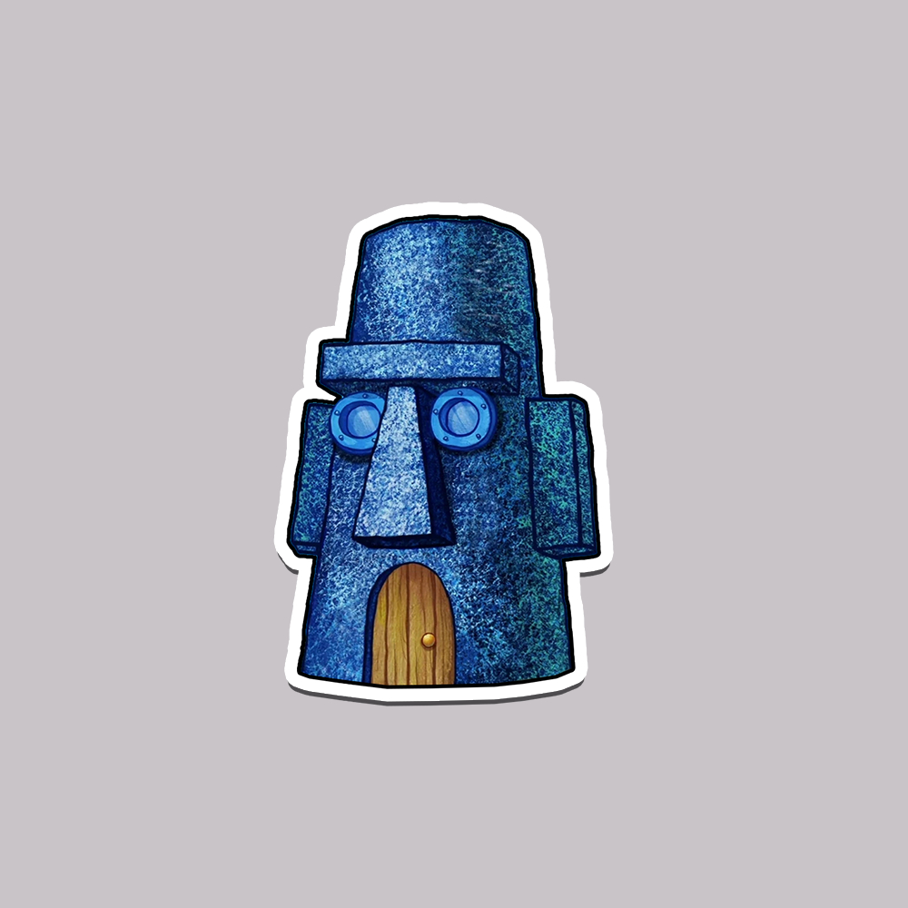 Sticker Rumah Squidward