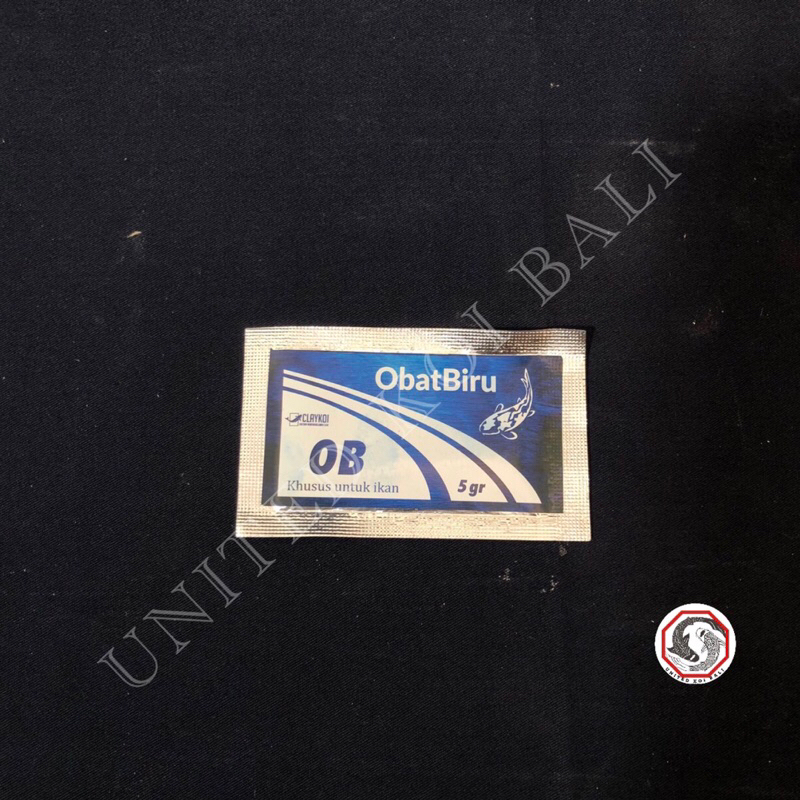 OBAT KARANTINA IKAN KOI - OBAT BIRU - 5 gram OBAT JAMUR