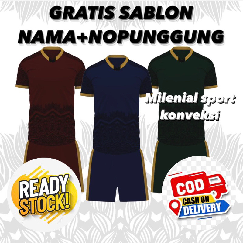 JERSEY FUTSAL CUSTOM BAJU BOLA SABLON NAMA + NOMOR JERSEY FUTSAL KAOS BOLA JERSEY BAJU FUTSAL SABLON