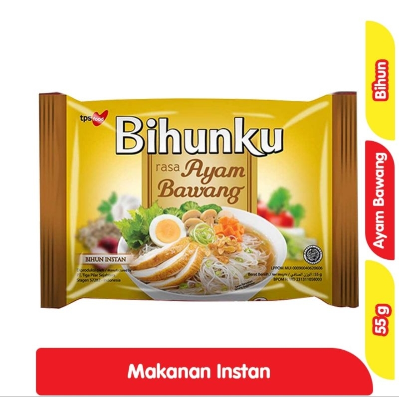 

Bihunku Bihun Instan Rasa Ayam Bawang isi 55 gram