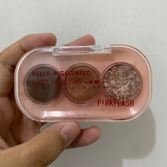 preloved eyeshadow 3 pan pinkflash