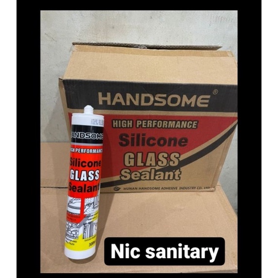

Lem botol kaca HANDSOME lem silicone Clear bening