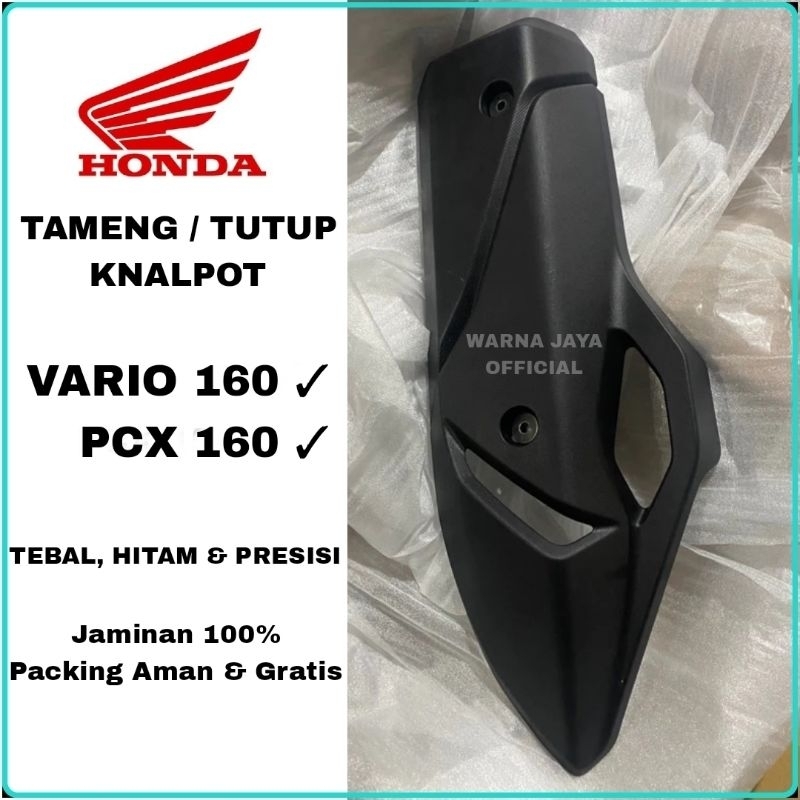 Cover Tutup Tameng Pelindung Knalpot Motor Honda PCX & Vario 160 Aksesoris Accesories Variasi Farias