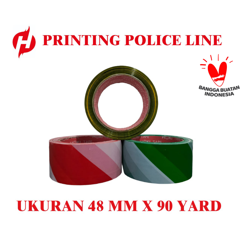 

Lakban bening hoki tape 48mmx90yard Printing police line_______101