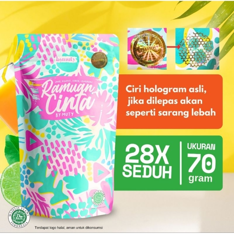 

(BEST SELLER) ORIGINAL Ramuan Cinta by muty 70gr, 110gr, 250gr BER HOLOGRAM