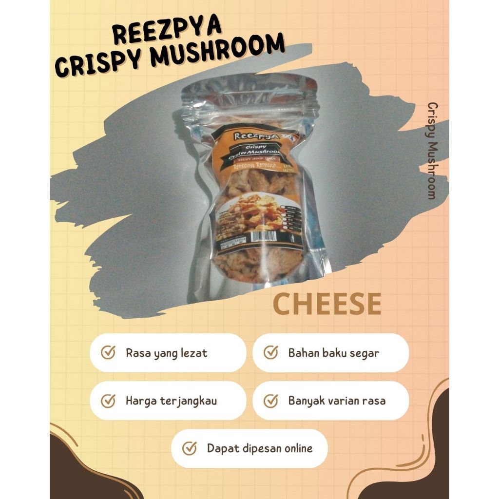 

Crispy Mushroom (Krispy Jamur Tiram) Rasa Keju/ Cheese