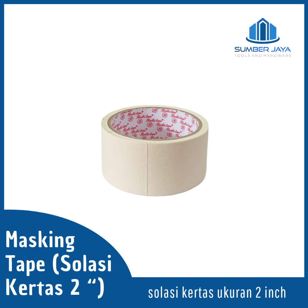 

Lakban kertas / masking tape 2 inch