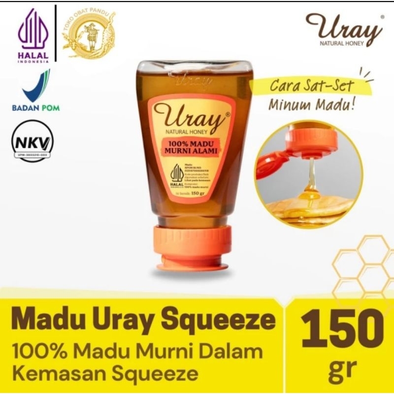 

Madu Uray squeeze - 100% MADU MURNI 150GR - NATURAL HONEY