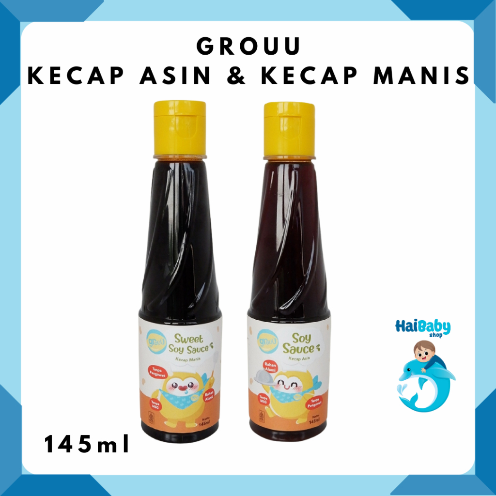 

Grouu - Cooking Sauces - Soy Sauce, Kecap MPASI Organik, Bumbu MPASI - NO MSG