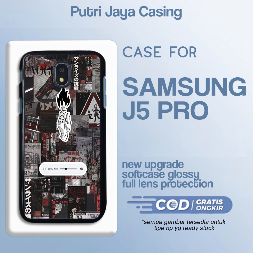 case samsung j5 pro motif terbaru aesthetic black 02 hitam casing estetik keren cute cewek cowok pre