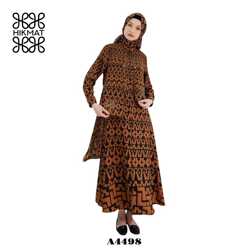 SALE 15% -  ABAYA HIKMAT FASHION ORIGINAL A4498