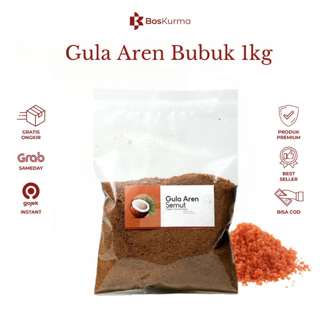 

Gula Semut Aren Bubuk 1 Kg | Sugar Palm Organic