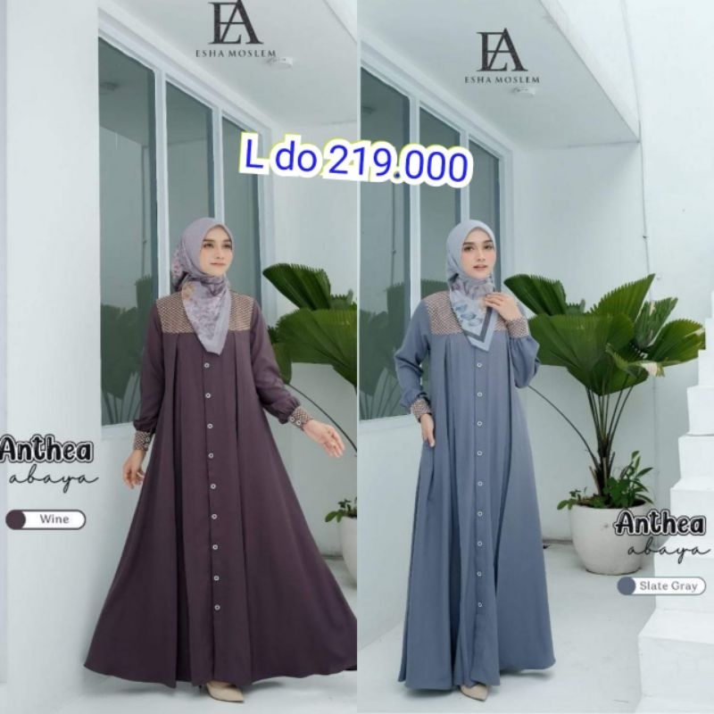 Gamis Anthea Abaya by Esha moslem dress only