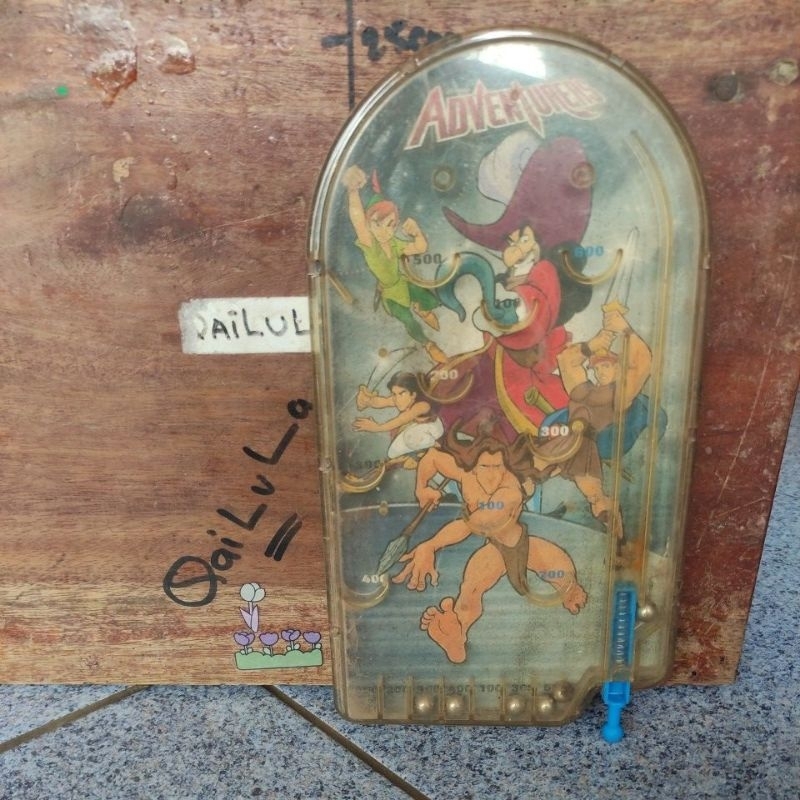 Toys Vintage Disney Flipper Adventures Hand Held Pinball Game Tarzan Aladdin Hercules Peterpan disne