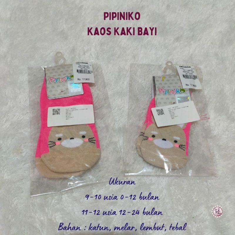 PIPINIKO Kaos Kaki Bayi PIPINIKO Kaos Kaki Bayi Perempuan PIPINIKO Kaos Kaki