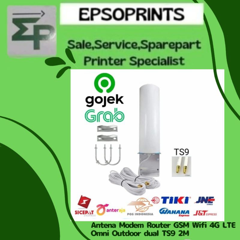 Antena Modem Router GSM Wifi 4G LTE Omni Outdoor dual TS9 2M