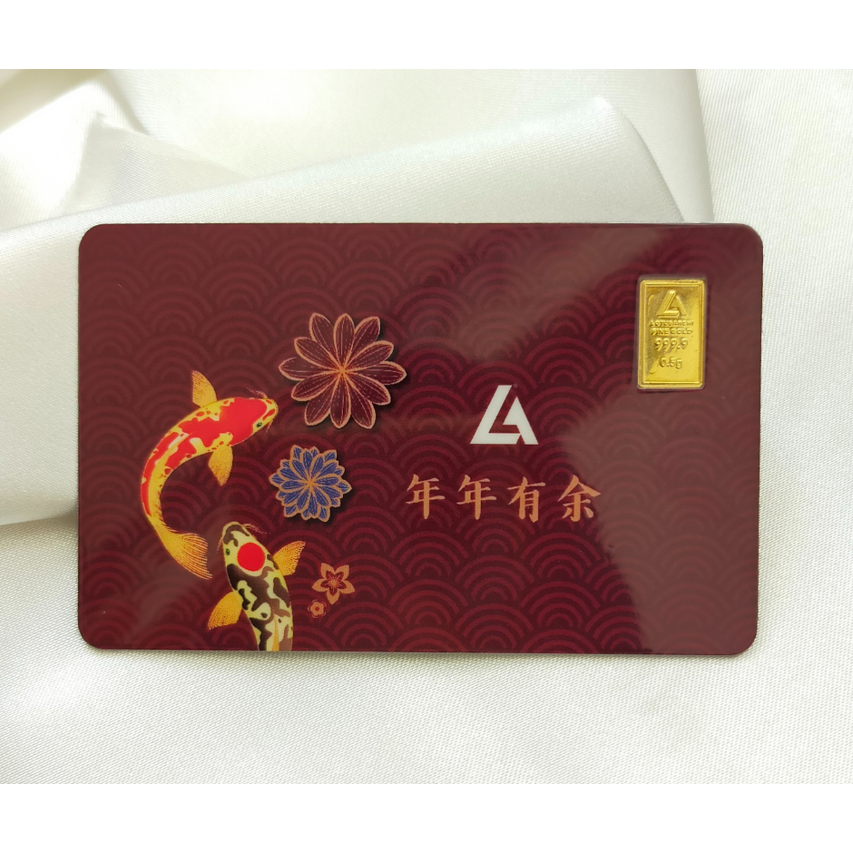 Logam mulia imlek chinese new year lotus archi emas 24k