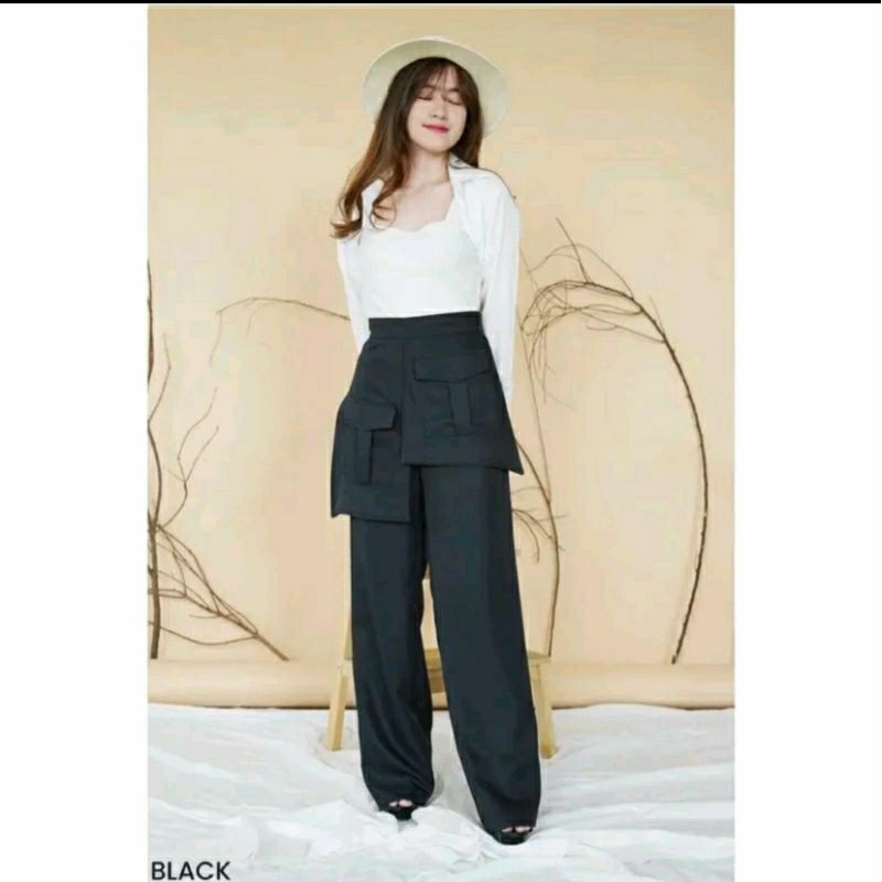 celana wanita pants kulot wanita palazo pocket