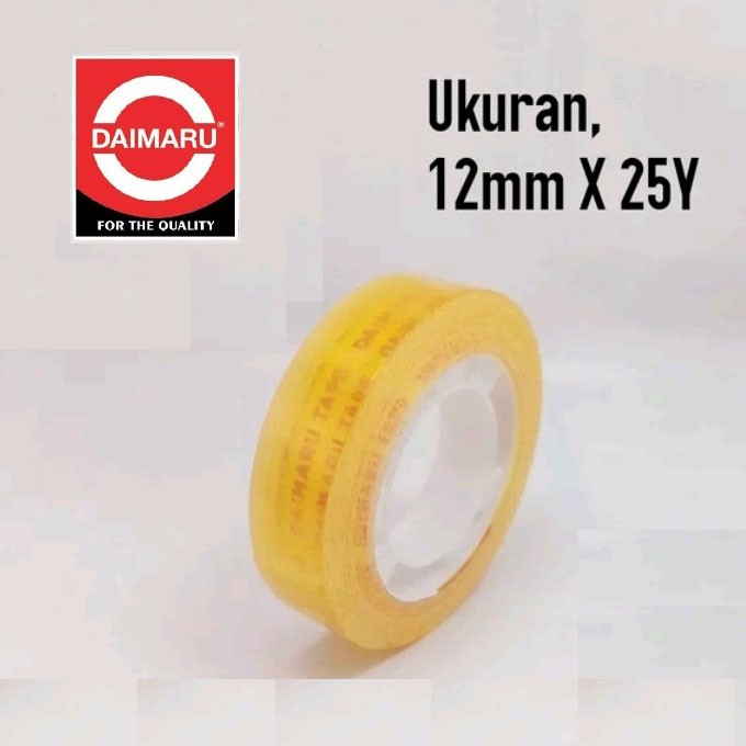 

Selotip Kecil / Mini Cellotape 12mm x 25 Yard - Daimaru, per lusin
