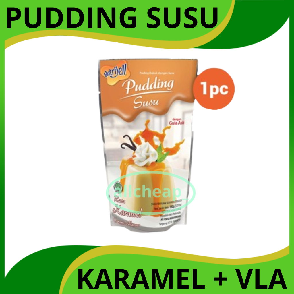 Diskon NUTRIJEL PUDING SUSU RASA KARAMEL CARAMEL FLAVOUR 142GR (5.01OZ) + VLA