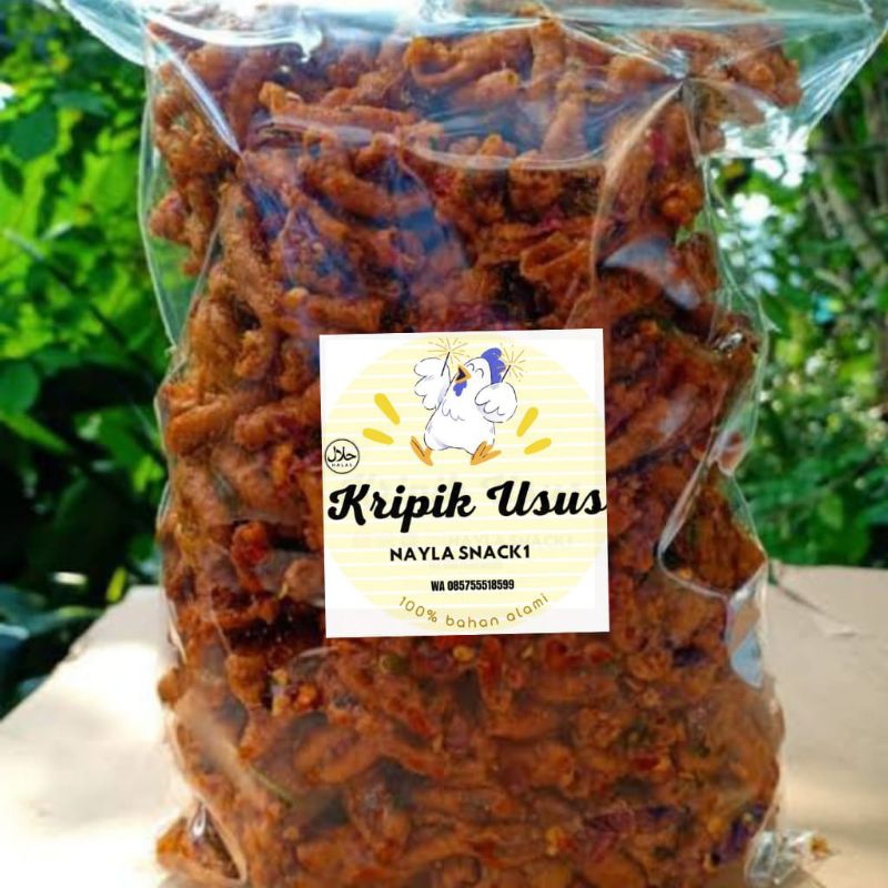 

Kripik Usus ayam Crispy Pedas 1kg NAYLA SNACK Enak,Halal dan Sehat