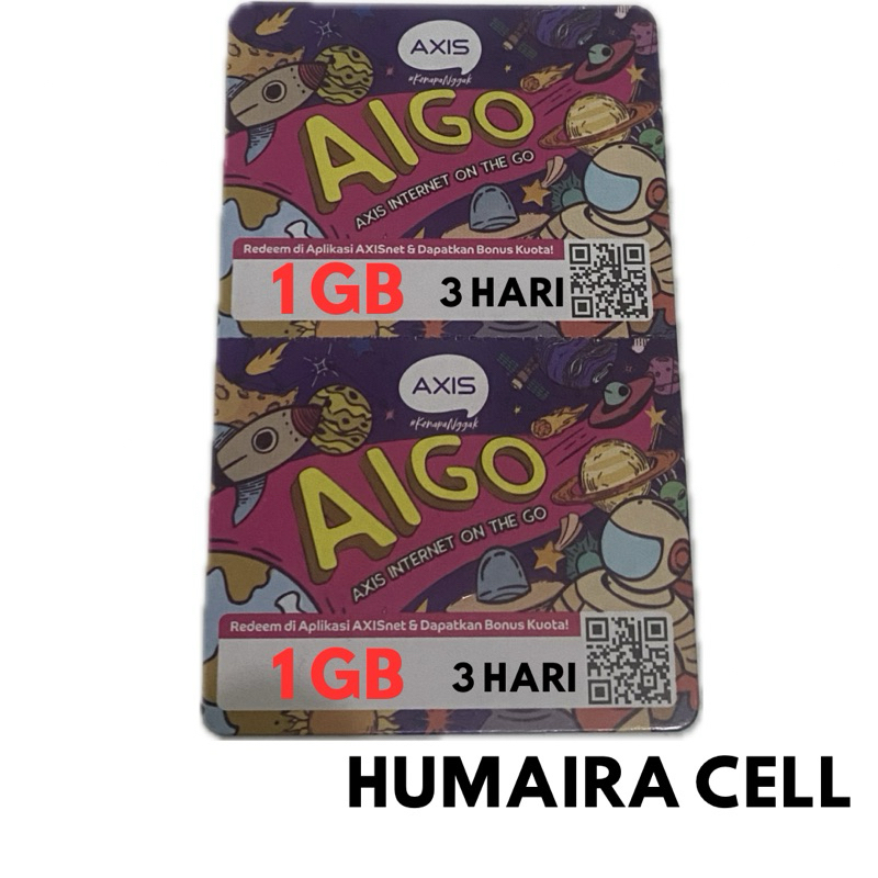 VOCHER AXIS 1 GB 3 HARI