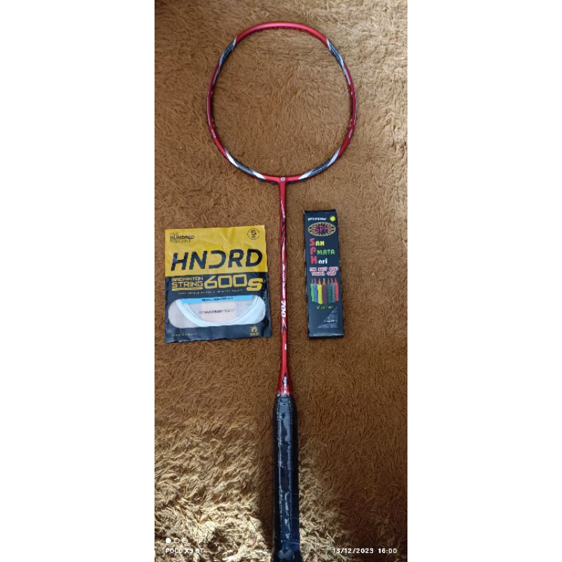 raket apac micron saber 700 original uk hitam limited edition (kondisi baru)