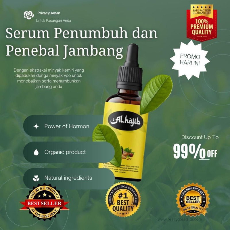 Minyak Kemiri Bakar - Penumbuh Rambut Kumis Jenggot Alis Jambang / Mencegah Uban /Penghitam Rambut /