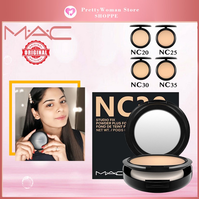 MAC Compact Studio Fix Powder Plus Foundation 15g NC20/NC25/NC30/NC35/Bedak Padat/Bedak Mac Original