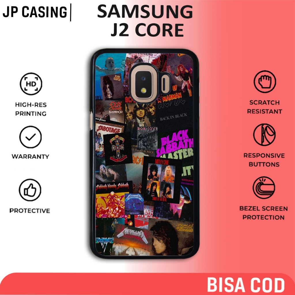case samsung j2 core terbaru aesthetic band 04 keren cute casing cewek cowok hp mewah bahan softcase