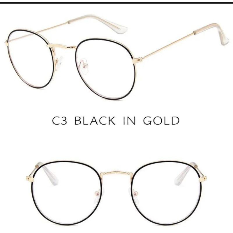 kacamata fashion/kacamata oval bulat retro