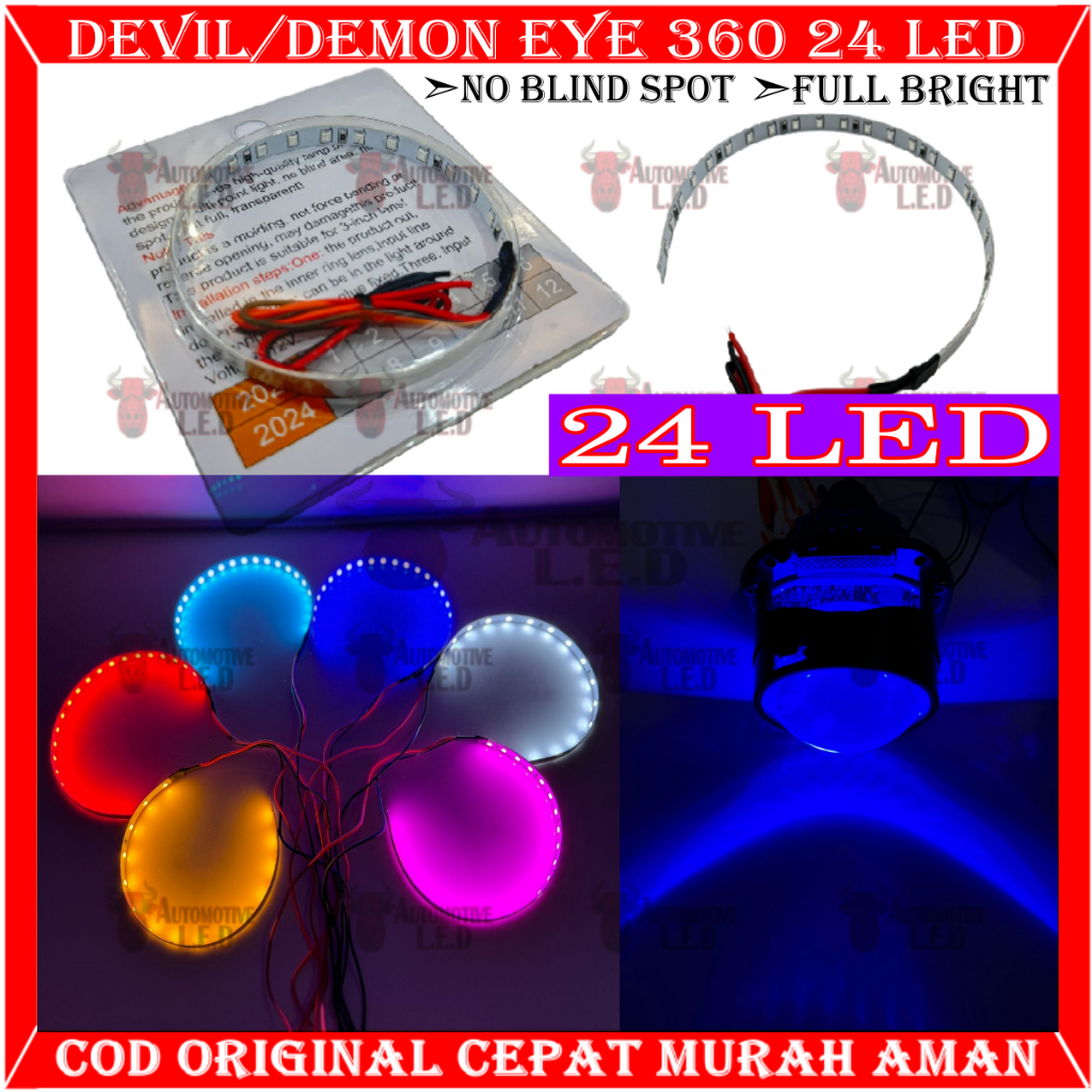 ORIGINAL NEW DEMON EYE 360 24 LED DEVIL EYE 360 24 LED SUPERBRIGHT