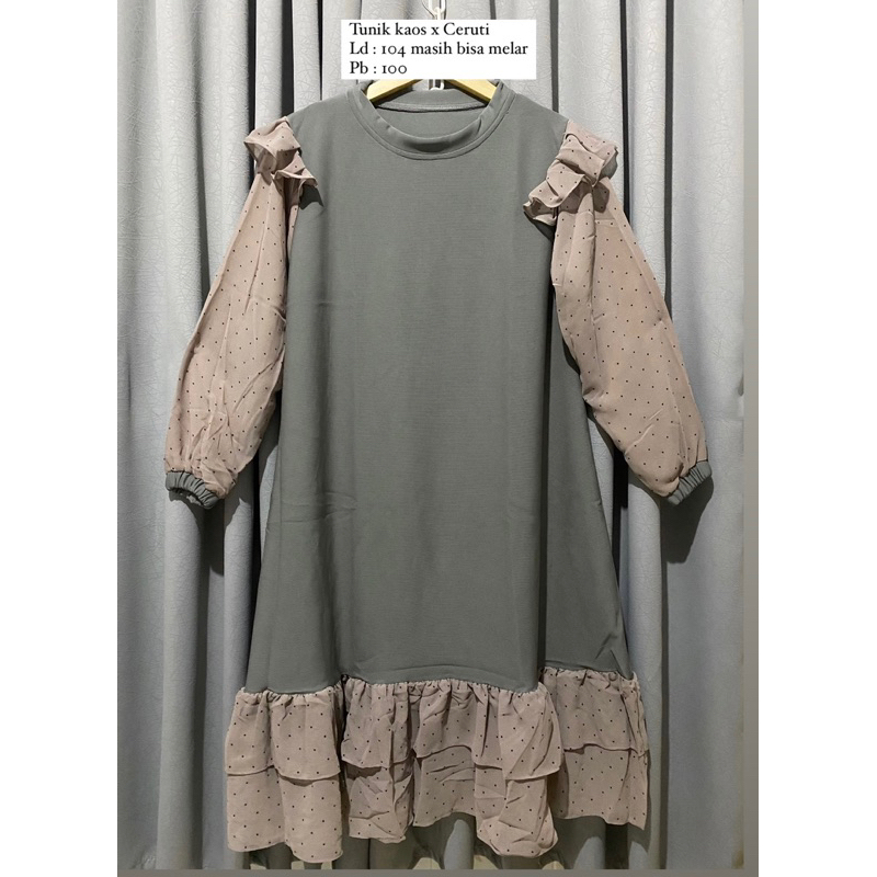 TUNIK RUFFLE CANDY LADY (baru) baca deskripsi