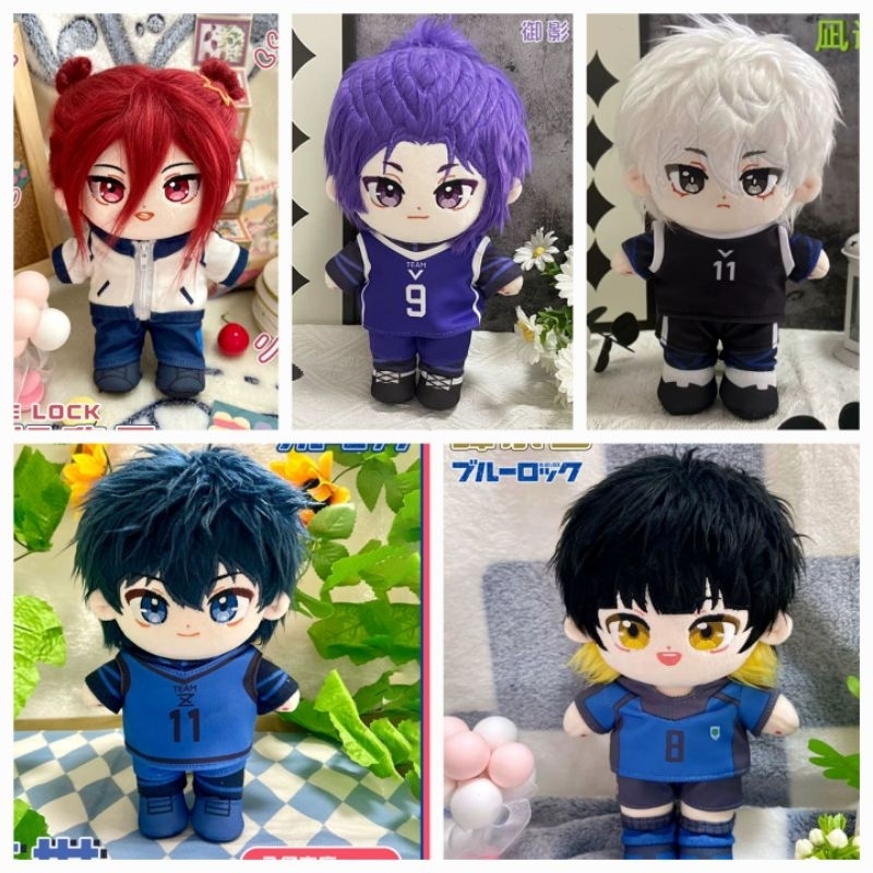 (OPENGO/PO-DP/CEKDESK) Boneka 20cm doll blue lock reo nagi isagi kaiser yoichi bachira anime bukan l