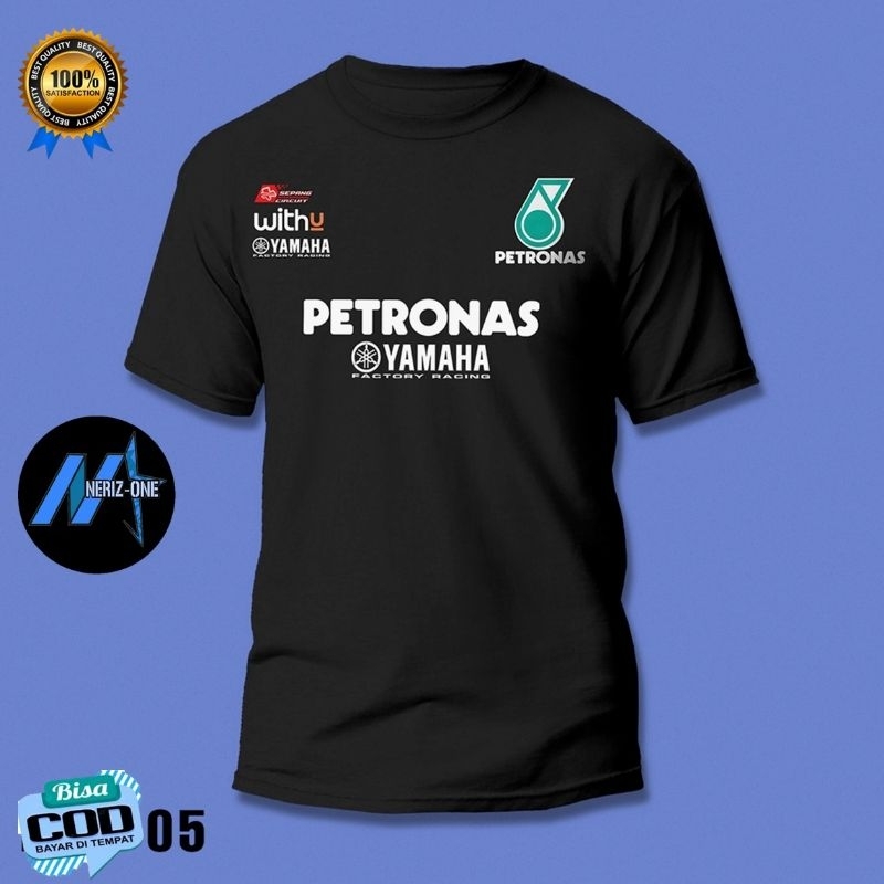 KAOS DISTRO PETRONAS YAMAHA - TSHIRT BAHAN KATUN COMBED