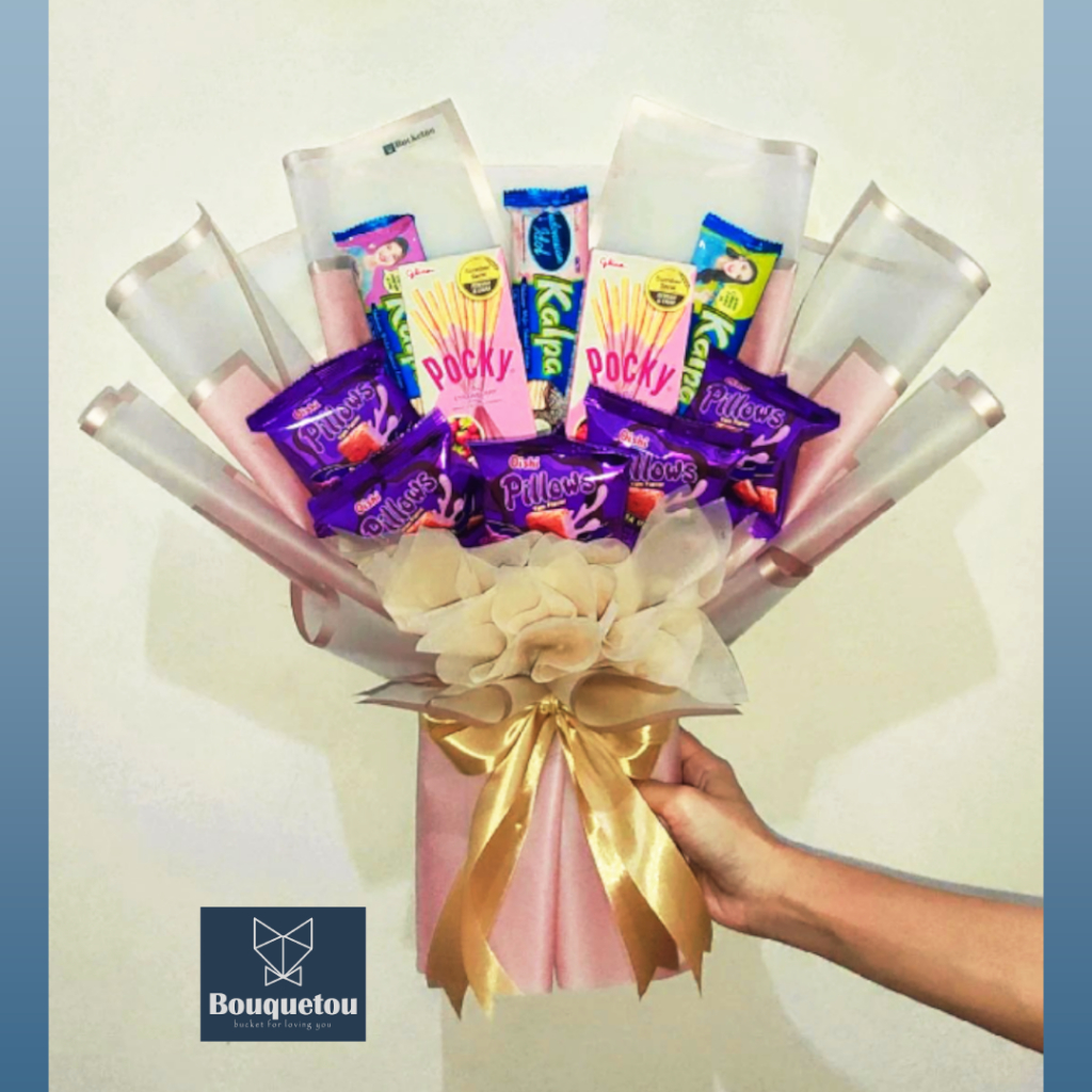 

BOUQUET SNACK + Free Card Template dan Card hold