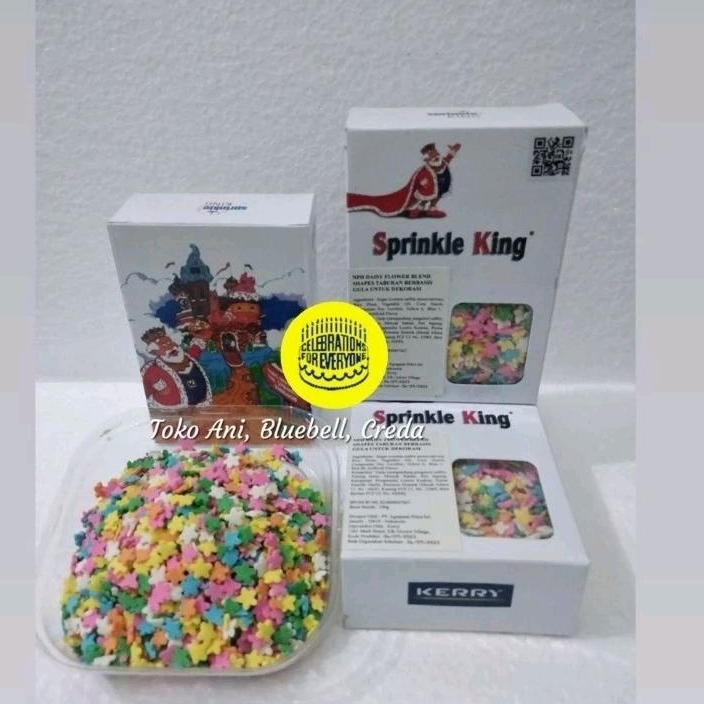 

Sprinkle Daisy Quins Pastel Color, Pack 100gr / Sprinkle bentuk bunga ( 50124-R2 )
