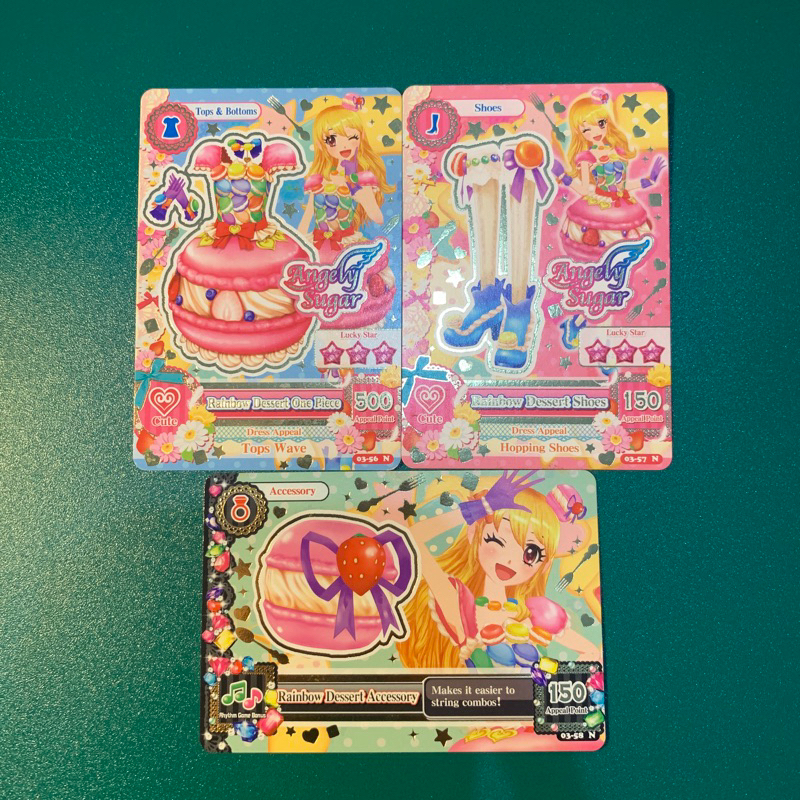 (CLEARANCE SELL) Aikatsu Indonesia Ver. Normal Brand Card Set Ichigo Angely Sugar "Rainbow Dessert"