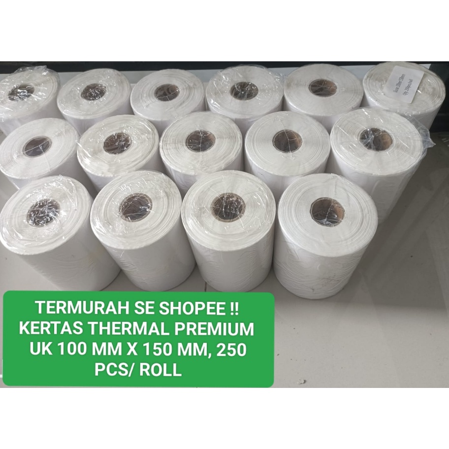 

Diskon Promo LABEL STICKER THERMAL 1 MM X 15 MM UKURAN A6 ISI 25 PCSROLL