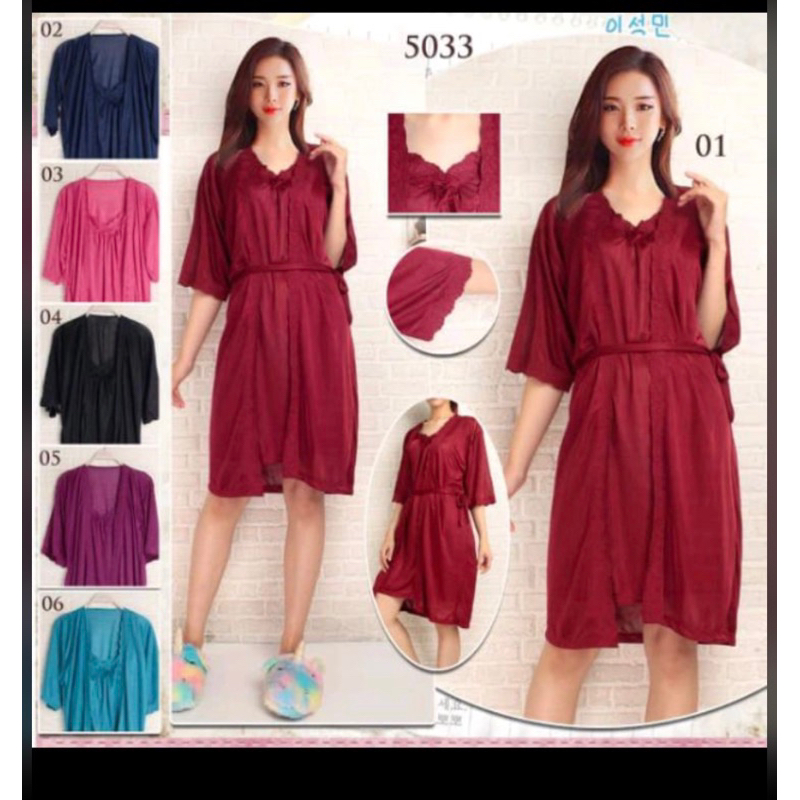 BAJU TIDUR DASTER KIMONO SEXY DALAMAN KHENSI