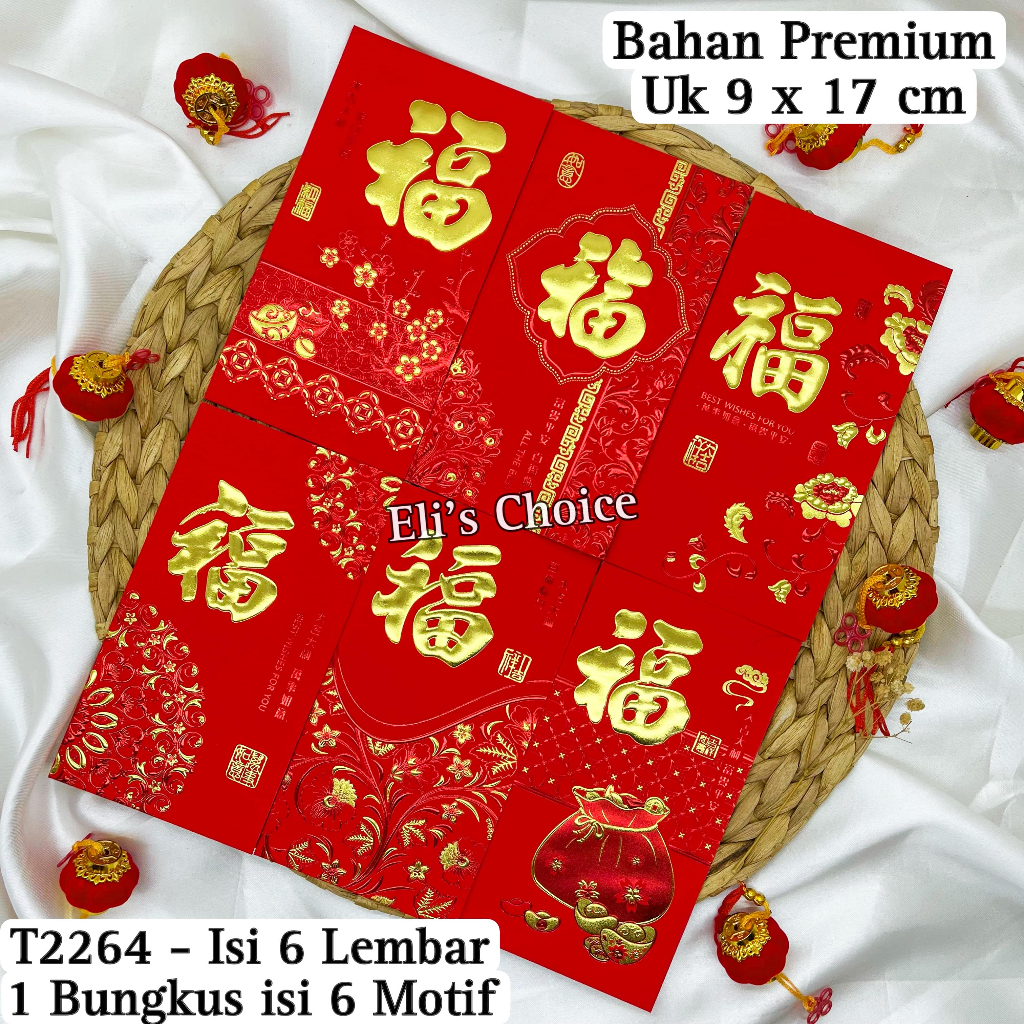 

ANGPAO PREMIUM IMLEK UKURAN PANJANG GAMBAR SHIO ULAR & FUK 2025 ANGPAU PANJANG SINCIA ISI 6 TERMURAH