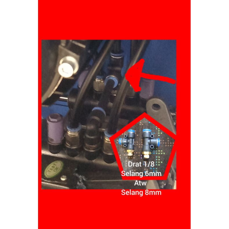 napel/fiting selang untuk mesin pembuka ban tyre changer