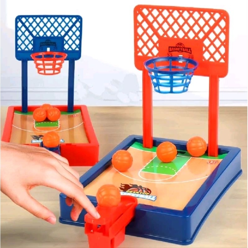 Mainan Anak Bola Basket Mini Pencet / Mainan Mini Basket Ball Pull
