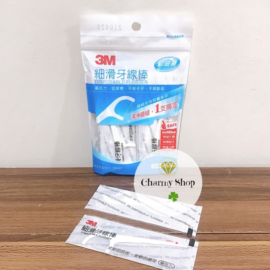 Bayar Di Tempat 32 pcs Dental Floss 3M Tusuk Benang Gigi per bungkus Disposable Flosser kemasan prak
